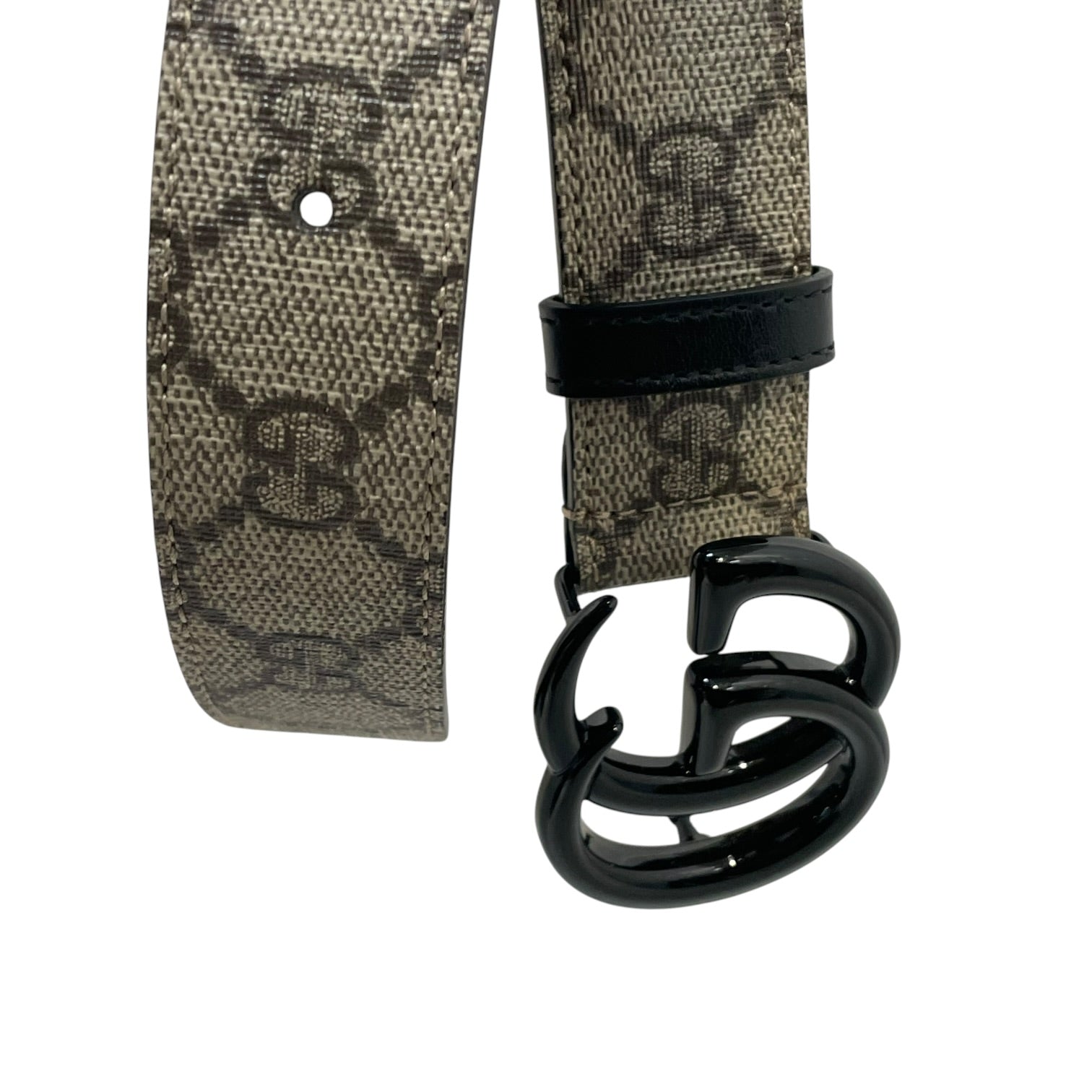 GUCCI/Belt/Monogram/Leather/BEG/M's/gg logo belt