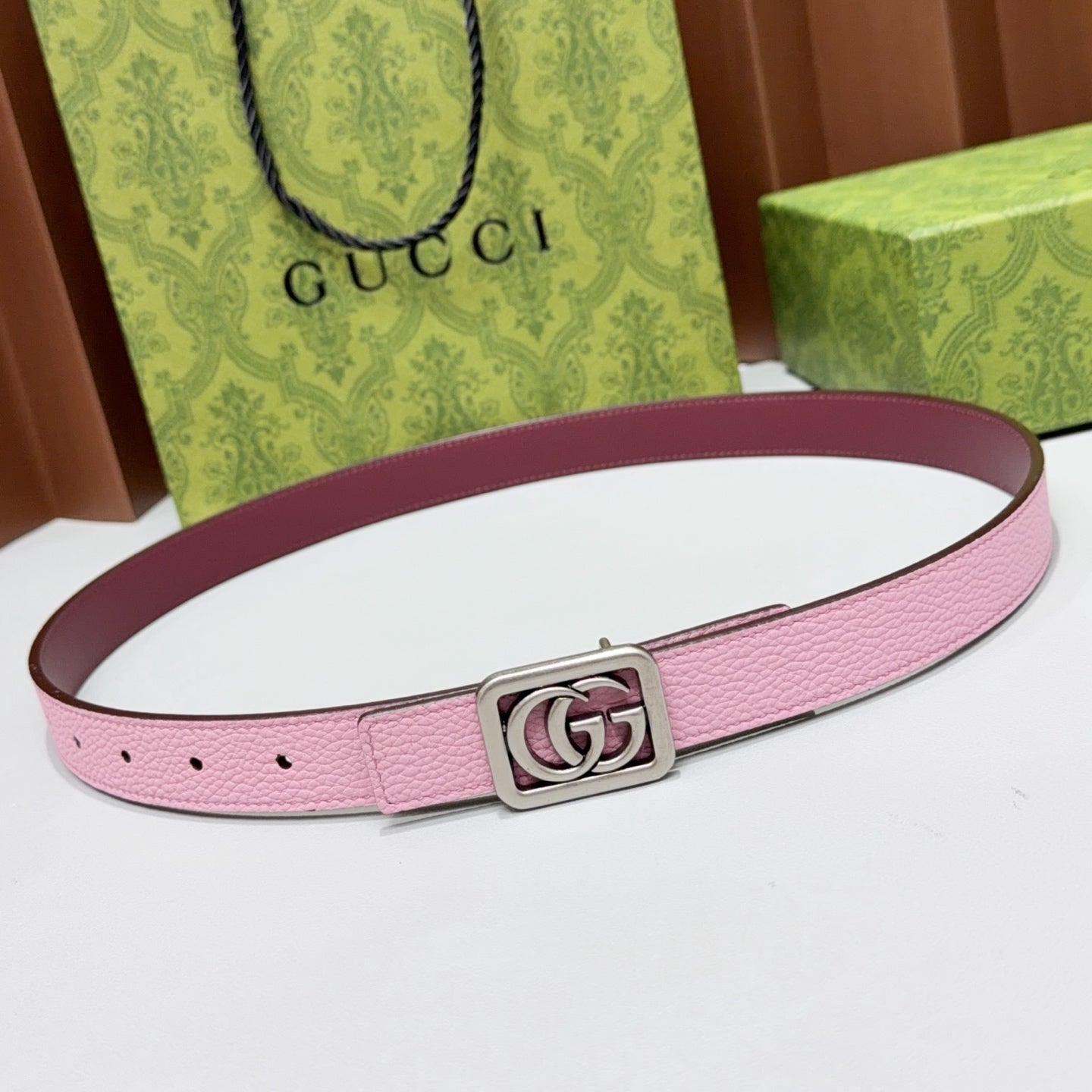 Gucci Belt 2.5cm Grain Cowhide 213030