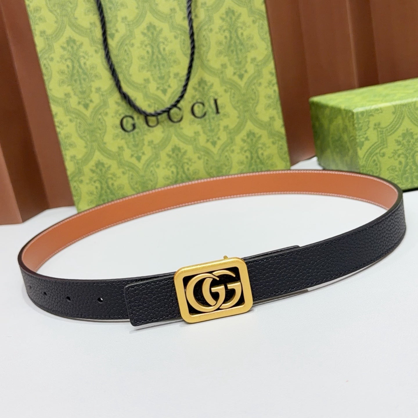 Gucci Belt 2.5cm Grain Cowhide 213030