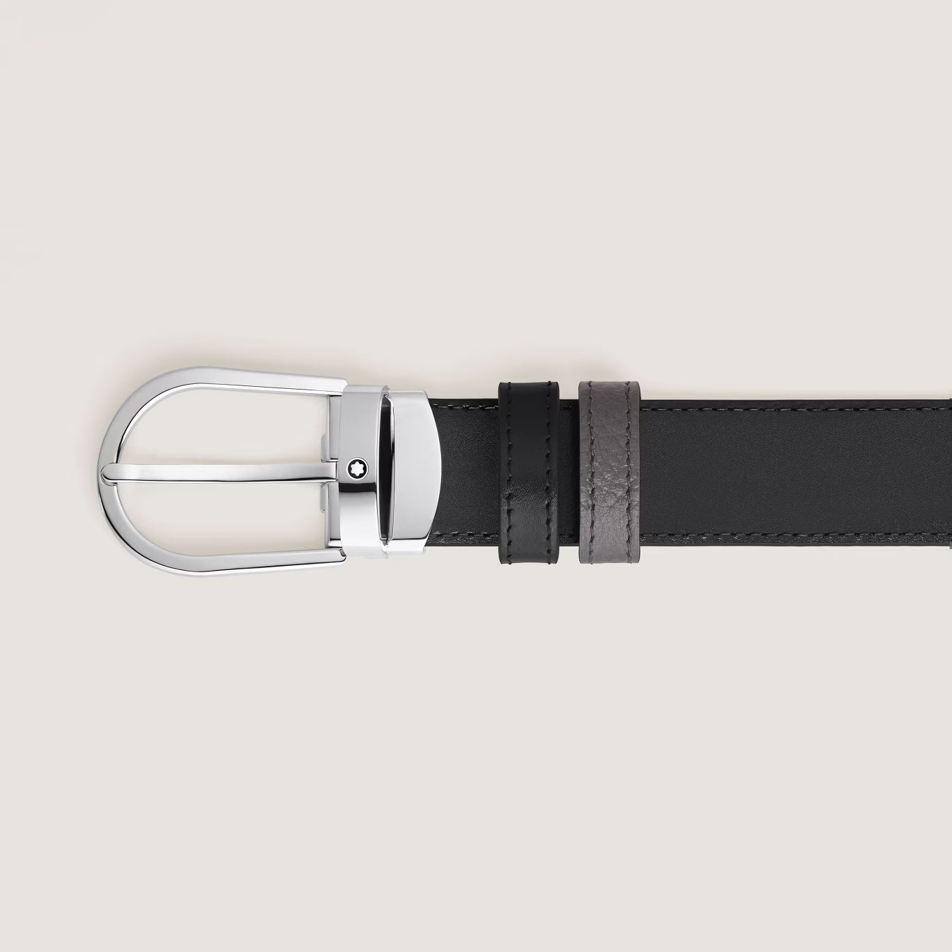 Montblanc reversible belt Meisterstück 30 mm forged iron black 223369